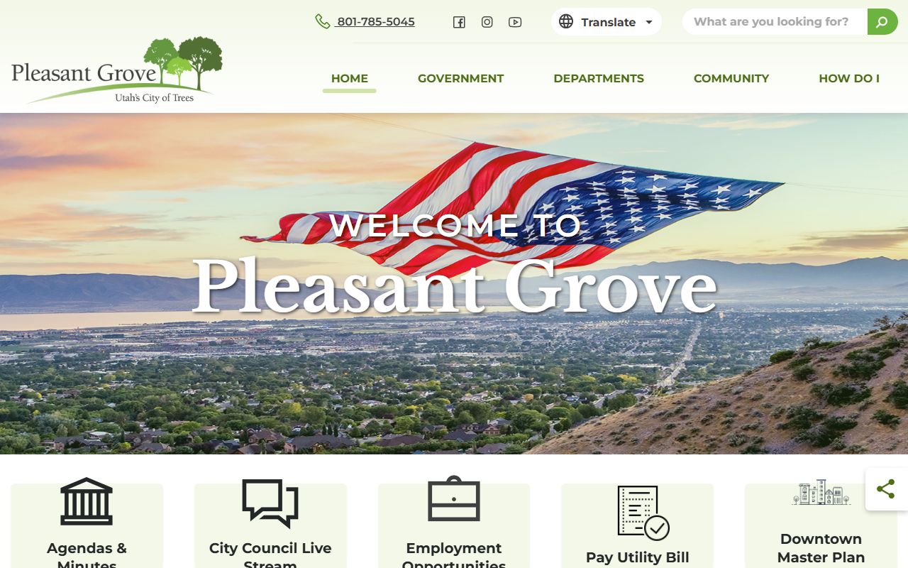 Pleasant Grove City Municipal Court information from the city official website