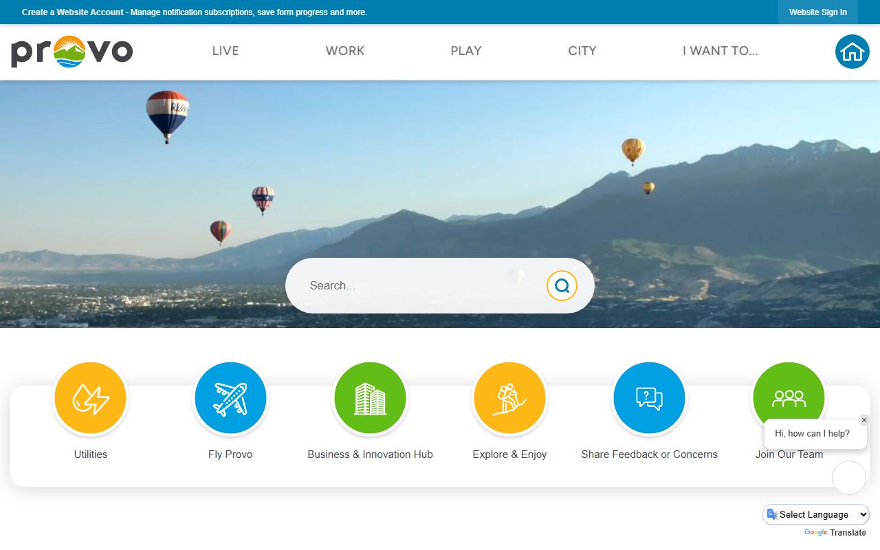Provo City Municipal Court information from the City of Provo website