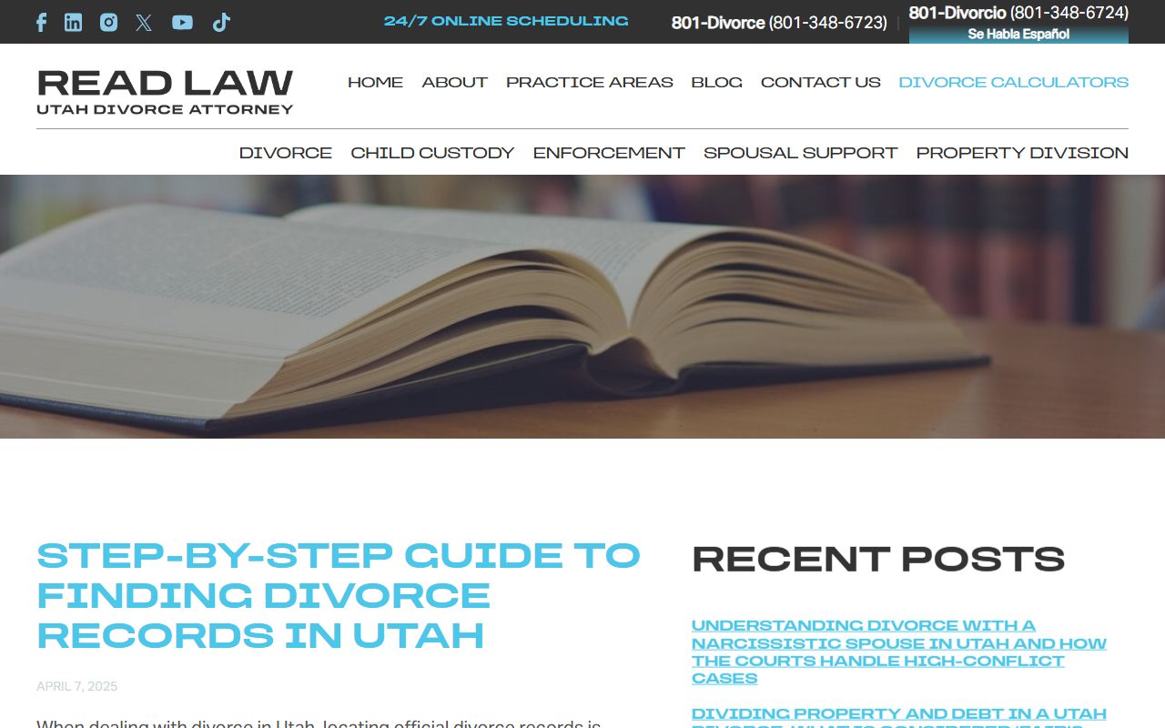 Utah divorce filing requirements and court forms overview