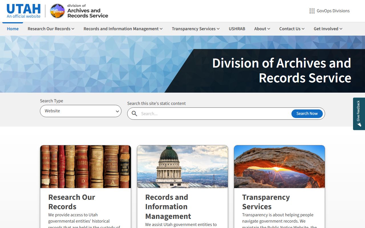 Utah State Archives historical divorce and dissolution of marriage records